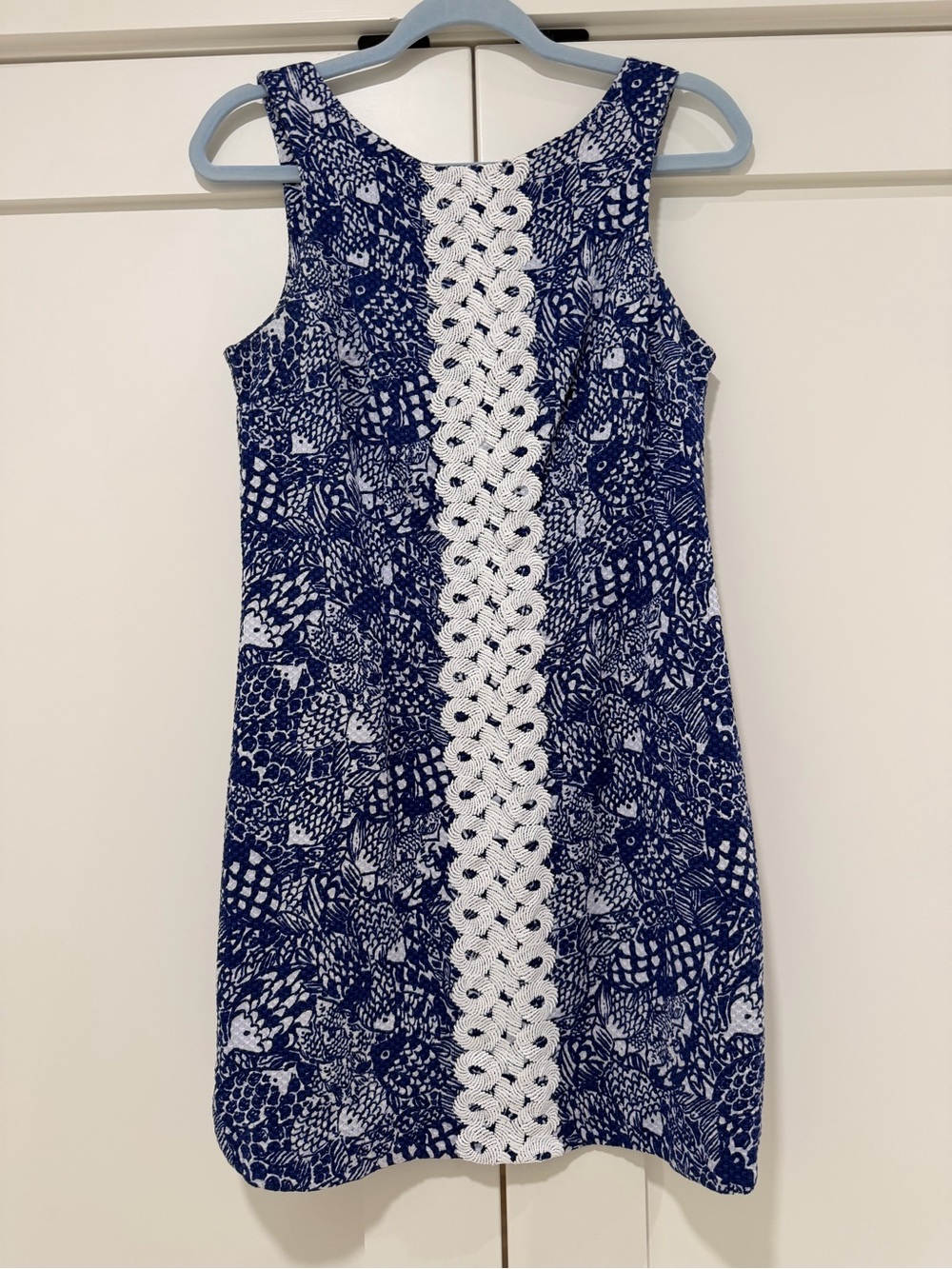 Lilly Pulitzer for Target Blue White Pineapple LShiftDress Size 6